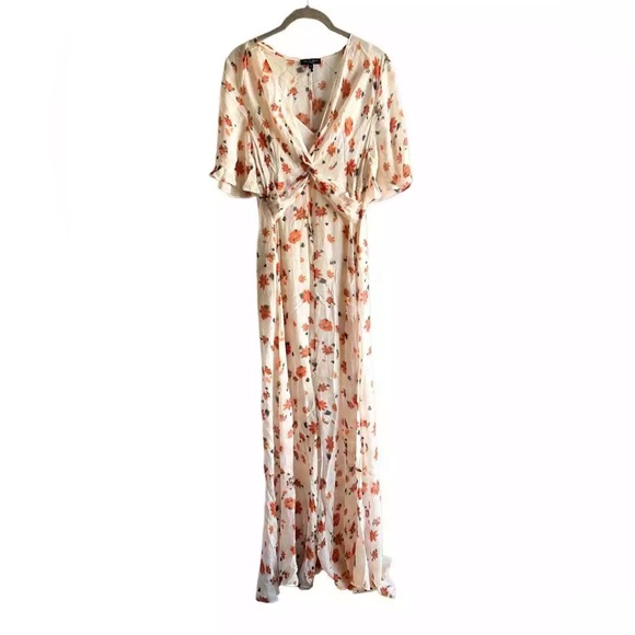 Rag & bone NWT Tamar Cream Floral print dress Size 2 - Picture 1 of 3